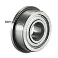 thumbnail image 3 of F605ZZ Flange Ball Bearing 5x14x5mm Double Metal Shielded (GCr15) Chrome Steel Bearings 10 pcs, 3 of 3