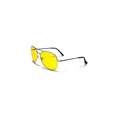 Sport Aviator Hd Night Driving Vision Sunglasses Yellow High Definition