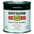 thumbnail image 1 of Rust-Oleum 7777730 Protective Enamel Paint, 8-Ounce, Satin Black, 1 of 4