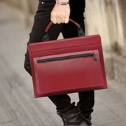 Lenovo ThinkPad X1 Extreme Gen 5 Laptop Sleeve, Leather Laptop Case for Lenovo ThinkPad X1 Extreme Gen 5 with Accessories Bag Handle (Red)