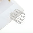 thumbnail image 6 of Unique Bargains 1 Pc Ponytail Buckle Hair Clip Textured Hair Ponytail Cuff for Women Silver Tone, 6 of 6