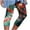 Green, variant on Capri Leggings for Women Fashion Floral Printed High Waist Workout Lounging Yoga Pants Running Gym Leggings (XL, Green 1)