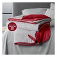 thumbnail image 2 of Colcha Doble Vista, Ideal para todo el año 1 Pieza Real Textil (Gris/Rojo, Individual), 2 of 6