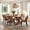 Brown, variant on VKNOW Faux Leather 20.7" W Upholstered Dining Chairs Set of 2, Thick Foam Cushion Kitchen & Dining Room Chairs with Solid Wood Legs, Beige