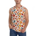 thumbnail image 1 of Balery Colorful Maple Leaves Camisetas sin mangas para hombre, absorbe la humedad y protege contra el mal olor.-Medium, 1 of 7