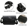 thumbnail image 2 of Vaupan Half Covered Leather Bag, Crossbody Portable One Shoulder Bag for Same Style with Men and Women Metal Buckle Fits Tightly Anti Theft Travel Purse Simple and Practical Handbag Wallet, 2 of 7