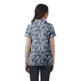 thumbnail image 4 of Moomaya Womens Wrap Style Shirt Tunic Cotton Casual Button Down Classic Collar Top, 4 of 6