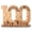 100, variant on Yihuala Wooden Number Sculpture with LED Light Stand for Birthday Anniversary and Wedding Wood Plaques Guest Book Party Decors