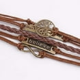 thumbnail image 4 of Pulsera de cuero Pu hecha a mano Retro Vintage, pulsera, pulsera, cadena de mano, abalorio, pulsera de cuero tejida con árbol de la vida, 4 of 5