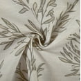 thumbnail image 5 of TWOPAGES Light Filtering Pinch Pleated Print Cafe Curtains for Kitchen Small Windows, 2 Panels, 26"x18", Stone, 5 of 5