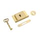 thumbnail image 1 of Juego de cerradura de gabinete con llave, cerradura de puerta de gabinete de latón, herrajes para muebles de decoración del hogar, cerradura de cajón Bloqueo 63 cm x 38 cm x 1 cm, 1 of 8