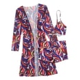 thumbnail image 3 of WILLBEST Trajes de Baño Para Mujer, Conjunto de Tankini Para Mujer, Traje de Baño Para Playa, Top de Bikini Con Braguita A Juego y Pareo Transparente Para Fiesta En La Piscina, 3 of 3