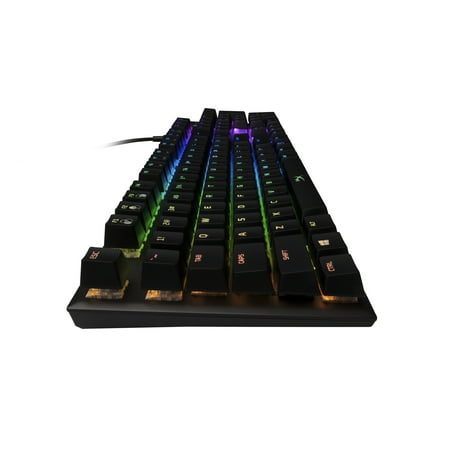 HyperX - Alloy FPS Full-size Wired Mechanical Kailh Speed Silver Switch Gaming Keyboard with RGB Back Lighting - Black