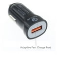 thumbnail image 5 of Compatible With Motorola Moto G7 Power Play - 18W Adaptive Fast USB QC Car Charger Smart Detect Technology Compact [Black] R7O, 5 of 6