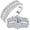 Women's size 6 & Men's size 10, variant on Newshe Wedding Rings Set for His and Her AAAAA Cz Couple Rings 18K White Gold Plated for Women and Mens Size 9&12