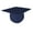Navy, variant on Adult Unisex Matte Graduation Cap, Black