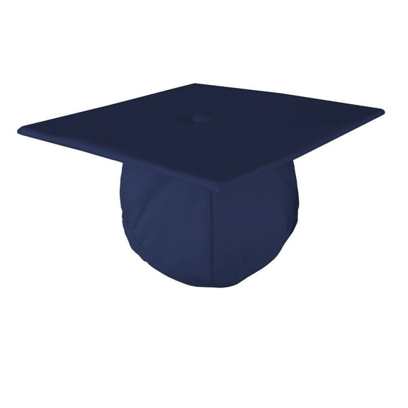 Class Act Graduation Adult Unisex Matte Graduation Cap, Navy