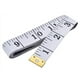 thumbnail image 1 of Cinta métrica blanda, regla flexible de costura corporal de doble escala para pérdida de peso, medición corporal médica, regla de vinilo artesanal de costura a medida, (blanco, amarillo), 1 of 4