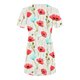 thumbnail image 5 of Puntoco Vestido De Manga Corta Para Mujer Vestido De Cuello Redondo Con Estampado Floral Blanco Xl,Regalos Para Mujer Joven, 5 of 6