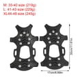 thumbnail image 5 of WINDLAND 2pcs Durability Hiking Grip Walking Tractions Cleats Shoe Spikes Shoe Claws for Binding Outdoor Footwear, 5 of 9