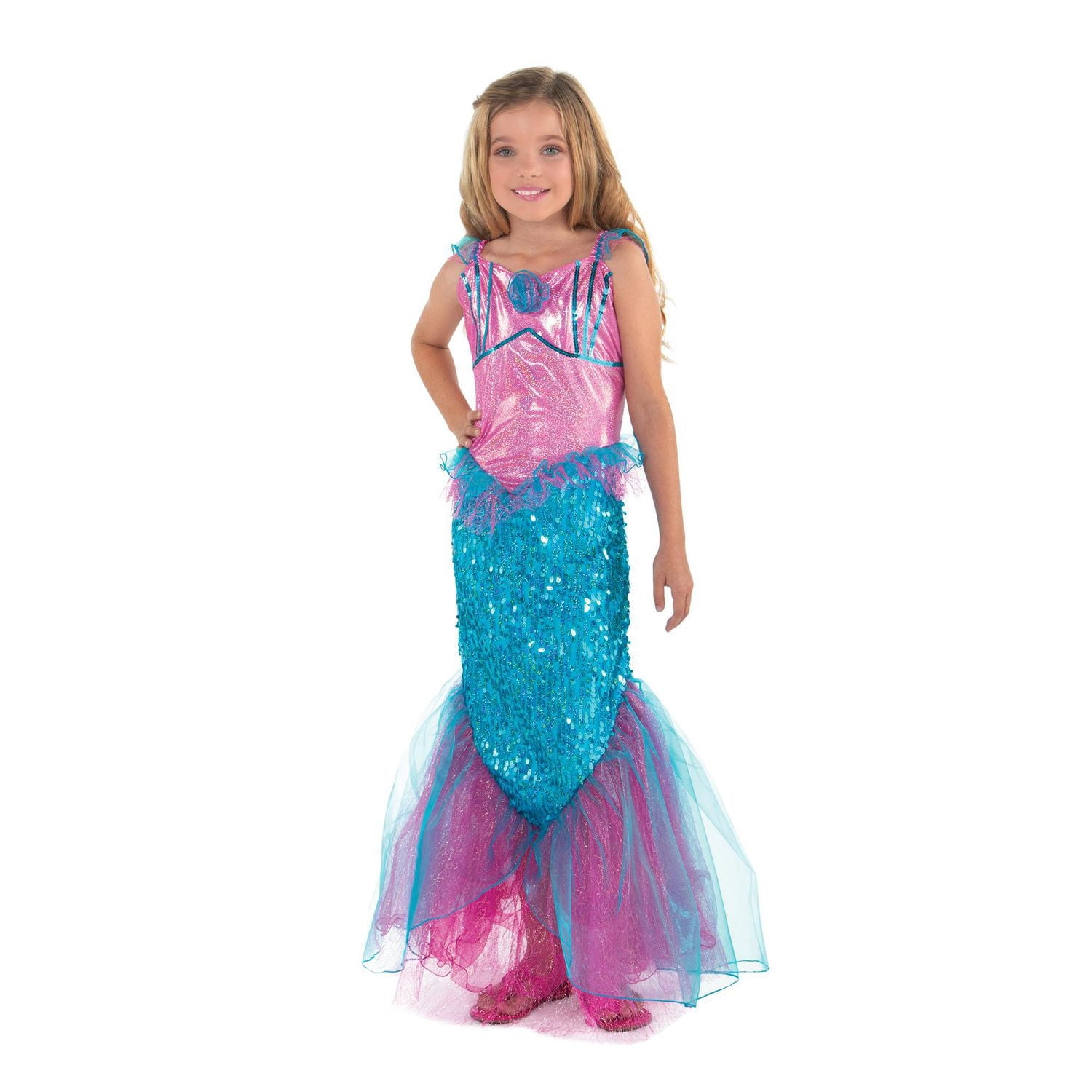 Girls' Sea Life mermaid Costume S. Walmart Exclusive.