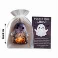 thumbnail image 3 of Pocket Comfort Ghost Cute Mini Ghost in a Pocket Hug Spooky Halloween Gift for Friends Small Encouragement Pocket Charm,Indoor Outdoor Decor,Small Personal Decor for Halloween Gift Option, 3 of 5