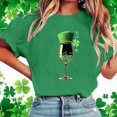 thumbnail image 2 of St Patricks Day Shirt Women Irish Printed Short Sleeve Holiday Summer Tops, 2 of 6