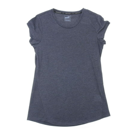 Puma Womens Size Small Regular Fit ESS Logo Short Sleeve Active Tee Shirt, Grey Heather