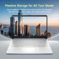 thumbnail image 2 of HP 14 Inch HD Laptop, Intel Celeron N150 up to 2.8GHz, 4GB 256GB Storage, Windows 11, Anti-Glare Display, Thin and Lightweight for School and Work, 2 of 6