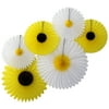 Devra Party 6-Piece Set of Tissue Paper Sunflower and Daisy Decorations (13-20 Inch)