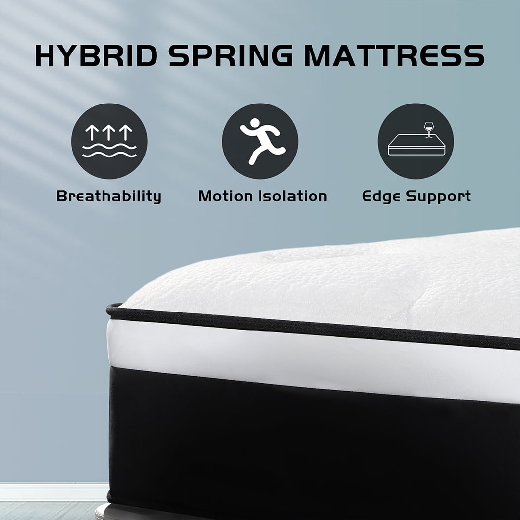 lemontalking 12" Gel Memory Foam Spring Hybrid Mattress in a Box,Twin Mattress