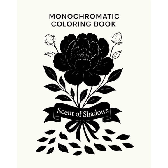 Monochromatic Coloring Book - Scent of Shadows, (Paperback)