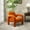 Orange, variant on SEYNAR Mid-Century Velvet Upholstered Accent Chair Lounge Sofa for Living Room,adult
