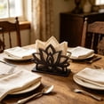 thumbnail image 7 of Luoshdecor Napkin Holder for Table,Wood Flower Cutlery Napkin Holder for Tables,Decorative Napkin Holder for Kitchen, Countertop,Dining Room, 7 of 7