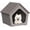 Light Brown, variant on Indoor&Outdoor Waterproof Cat House, 23.43×22.64×22.8 Inches, Insulated Cat Shelter for All Seasons, Easy to Assemble, Suitable for Cats and Small Dogs