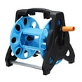 thumbnail image 1 of Hand Crank Garden Hose Reel Cart Storage Rack Pipe Storage Organizer Bracket Black, 1 of 8