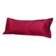 thumbnail image 1 of Naiovety Solid Color Luxury Silk Body Full Long Pillow Case Cover 48x120cm Red Juegos de cama, 1 of 1