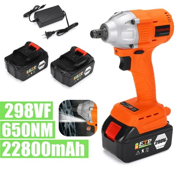 298VF 630N.m 22800mAh Electric Impact Wrench Cordless Drill Impact Rechargable Powerful Brushless...