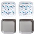 thumbnail image 1 of 4 Pieces Plate Reusable Dessert Salad Appetizer Plate, 1 of 5