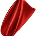 thumbnail image 1 of 50 Pcs Serviette Finition Satin Rouge pour Banquet de Mariage Fête Décorative, 1 of 8