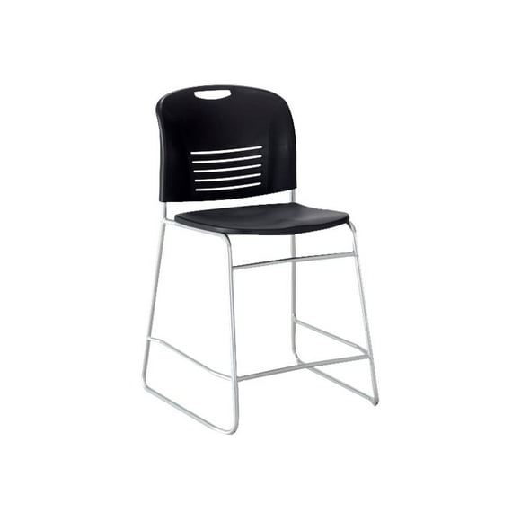 Safco 25" Counter Drafting Chair in Blue and Silver