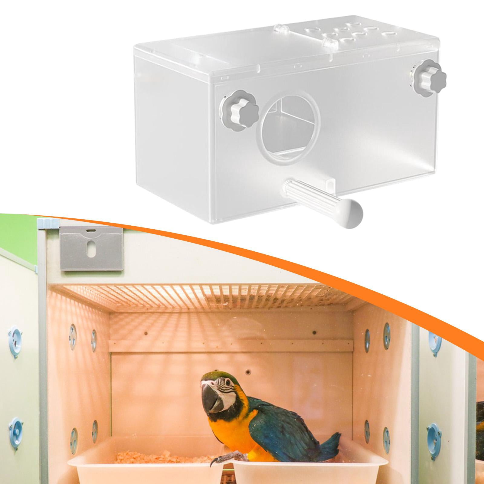 CarpNettore Bird Cage House with Stable Perch Rustic Bird Nesting Box Breeding Box Bird Nest