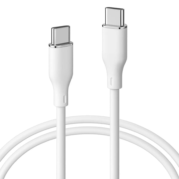 Cable Tipo C MUBITECH Blanco Negro Carga Rápida 65W PD 1 Metro para Dispositivos Tipo C