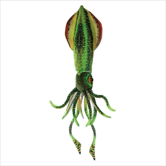 Real Planet 18" Green Squid Realistic Stuffed Animal, Marine Sea Life Plush Toy & STEM Learning Gift for Birthday Boys & Girls