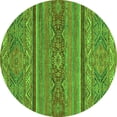 thumbnail image 1 of Ahgly Company Indoor Round Abstract Green Modern Area Rugs, 6' Round, 1 of 4