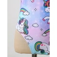 thumbnail image 6 of iiniim Kids Girls Horse Stars Print Swimsuit Bathing Suit One Piece Beach Swimwear Size 4-16 Watercolor 16, 6 of 7