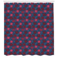thumbnail image 3 of Ambesonne Fruit Shower Curtain, Natural Pomegranates Pattern, 69"Wx75"L, Night Blue and Raspberry, 3 of 3