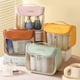 thumbnail image 4 of Portable Travel Toiletry Makeup Bag Clear Wash Bag Cosmetic Organizer Large Capacity Casual Storage Bag for Women Girl Yellow, 4 of 5