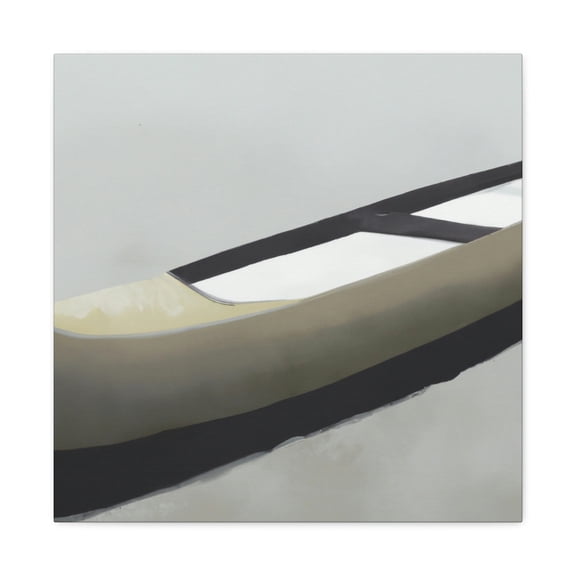 Canoe on a Waterway - Canvas