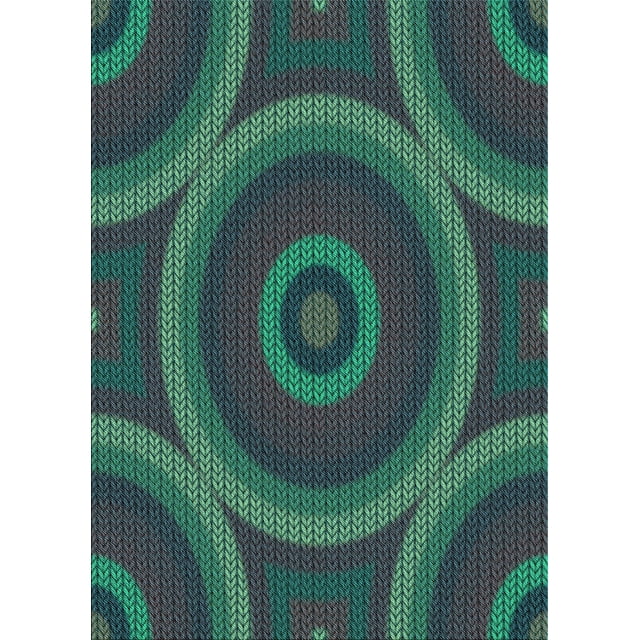 Ahgly Company Machine Washable Indoor Rectangle Transitional Dark SlateGray or Dark SlateGrey Green Area Rugs, 2' x 4'